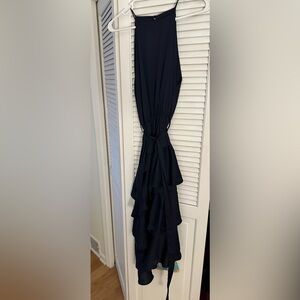 Petal & Pup Navy Asymmetrical Dress